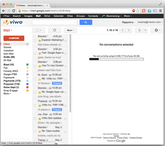 How to Make Gmail Look Like Outlook 7 vertical pane - UpCurve Cloud