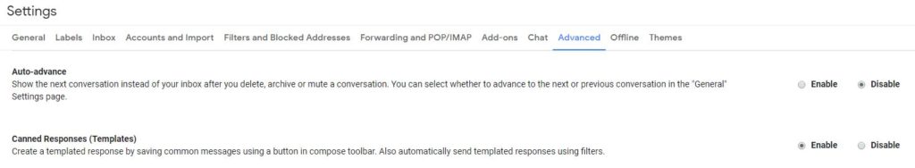 Canned Responses - UpCurve Cloud